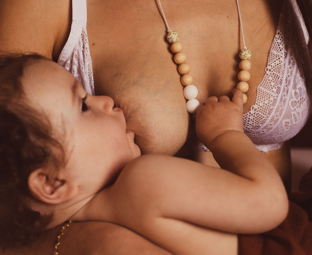 Bijoux pour maman et bébé bohème collier d’allaitement ou de portage